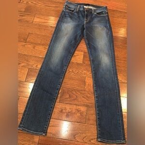 J‎ Brand Women’s Dark Wash Skinny Jeans Size 26 Mid Rise Stretch Denim